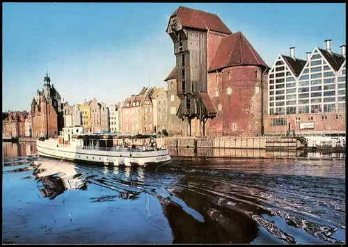 Danzig Gdańsk/Gduńsk Nad Motławą. Żuraw - brama miejska  Krantor/Krahntor 1971