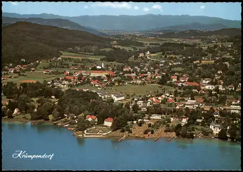 Krumpendorf am Wörther See Kriva Vrba Luftbild Luftaufnahme; Kärnten 1980