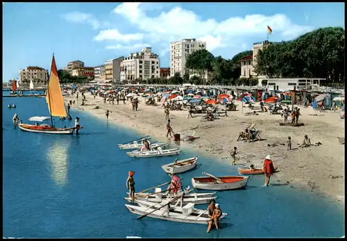 Cartoline Grado Grau Isola del Sole La Spiaggia, Strand 1970