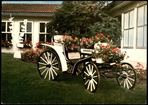 Ansichtskarte Kassel Cassel AUTOBAHN RASTHAUS - Lohfelden Blumenauto 1971