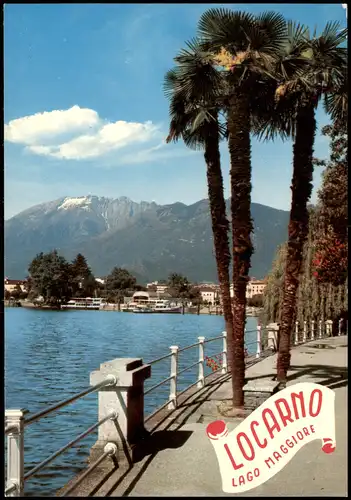 Ansichtskarte Locarno Lago Maggiore Scorcio panoramico lungolago 1970