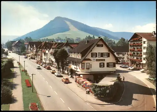 Ansichtskarte Baiersbronn Straße mit Cafe Eck 1984