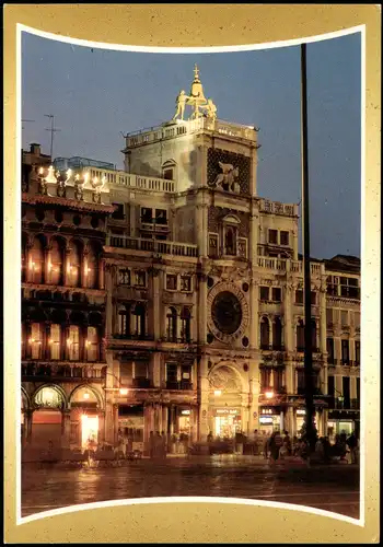 Cartoline Venedig Venezia Torre dell'Orologio The Clock Tower 1980