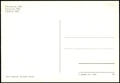 Cartoline Tarvis Tarvisio Trbiž Panorama-Ansicht Trbiž 1975