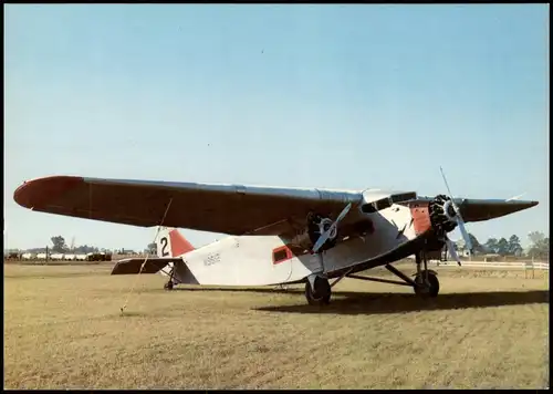 Ansichtskarte  Flugwesen Airplane Flugzeug FORD Tri-Motor anno 1928 1980