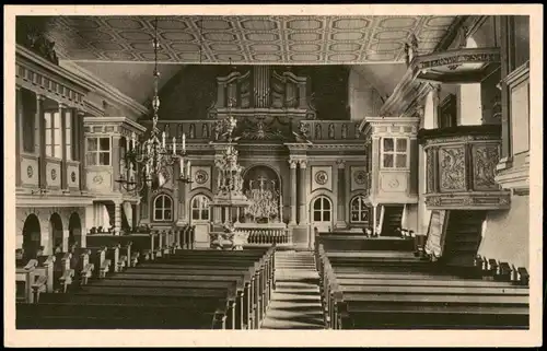 Ansichtskarte Flensburg Innenansicht (ohne Orts-/Gebäudename) Kirche 1920