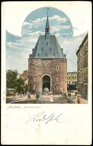 Ansichtskarte Aachen Partie am Marschiertor Marschierthor 1903