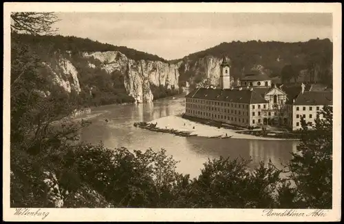 Ansichtskarte Kelheim Kloster Weltenburg Abtei im Donau-Tal 1938