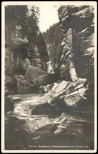 Postcard Jonsdorf (CZ) Janov Edmundsklamm - Fotokarte 1932  gel. Hrensko
