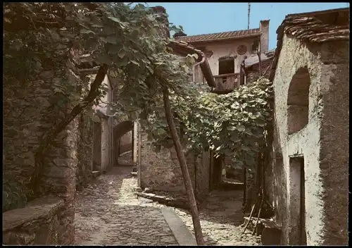 Ansichtskarte Locarno Rustico Ticinese Lago Maggiore SCAIANO-GAMBAROGNO 1980