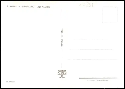 Ansichtskarte Locarno S. NAZZARO-GAMBAROGNO Lago Maggiore 1980