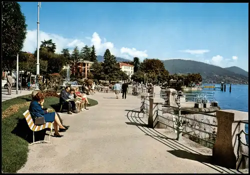 Cartoline Baveno Ortsansicht Partie am Lago Maggiore 1980