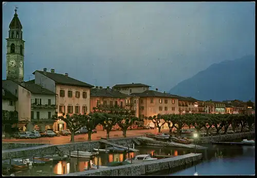 Ansichtskarte Ascona Ortsansicht Partie am Lago Maggiore 1970