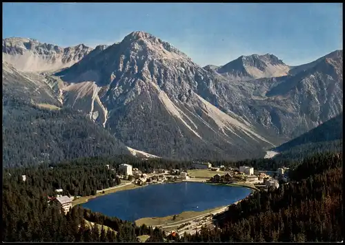 Ansichtskarte Arosa Umland-Ansicht Obersee mit Schiesshorn 1980