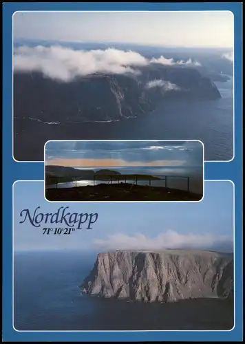 Nordkap Davvinjárgga Nordkap Norge North Cape Mehrbildkarte 3 Foto  2000