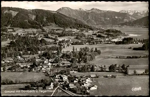 Ansichtskarte Gmund am Tegernsee Luftbild mit Dürnbach 1958