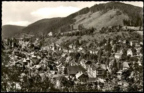 Ansichtskarte Bad Wildbad Stadtpartie 1957