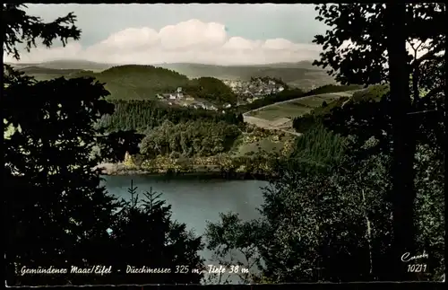 Ansichtskarte Daun Eifel Gemündener Maar (Vulkaneifel) 1962