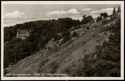 Ansichtskarte Bad Frankenhausen Panorama-Ansicht Blick auf Haus Hoheneck 1930