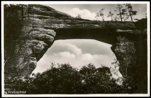 Postcard Tetschen-Bodenbach Decín Prebischtor 1932