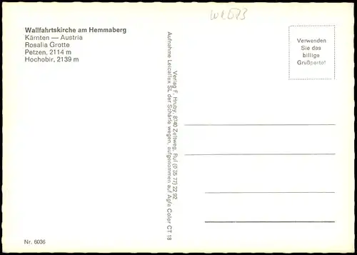 Ansichtskarte Kärnten Mehrbildkarte Wallfahrtskirche am Hemmaberg 1980