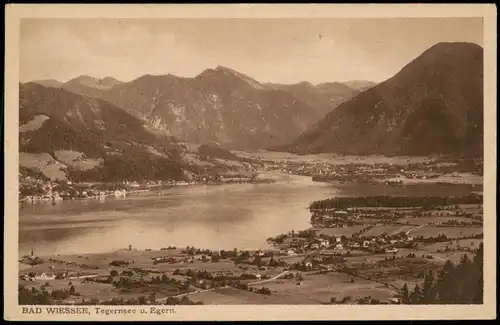 Ansichtskarte Bad Wiessee Totale 1924