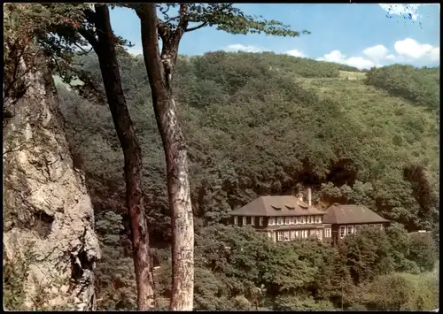Ansichtskarte Letmathe-Iserlohn Haus Dechenhöhle - Bahnhofsgaststätte 1990