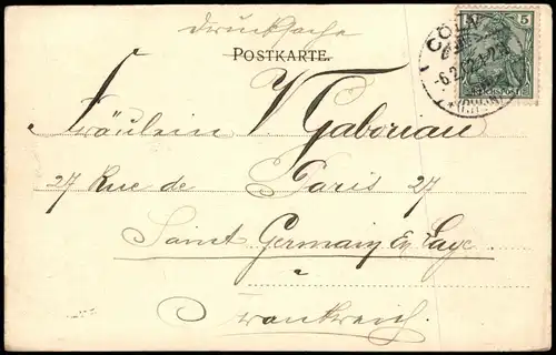 Ansichtskarte Köln Rathaus (Town Hall Building Cologne) 1902