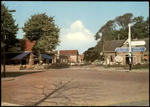 Postkaart Schoorl (Nordholland) Centrum - Straßenpartie 1990