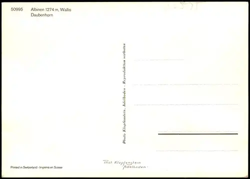 Ansichtskarte Albinen Panorama-Ansicht, Daubenhorn 1980