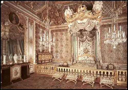 Versailles Queen Chamber Schlafzimmer der Konigin Schloss Versailles 1980