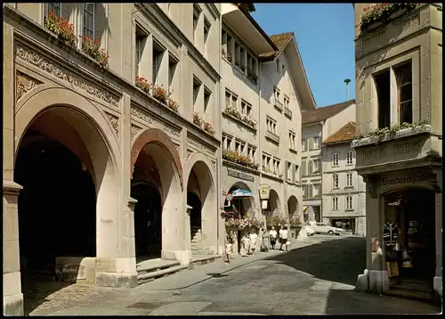 Ansichtskarte Burgdorf BE Ortsansicht Schmiedengasse 1970
