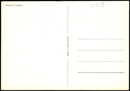 Postcard Faaborg Ortsansicht 1970