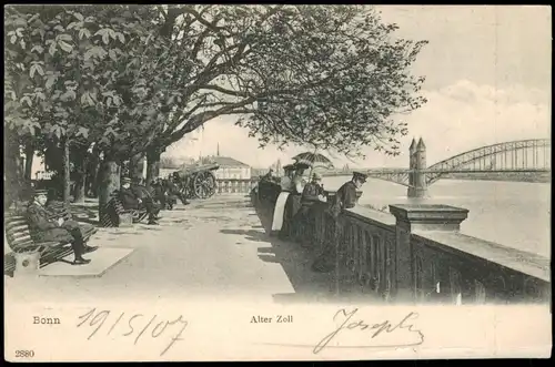 Ansichtskarte Bonn Alter Zoll 1902/1907