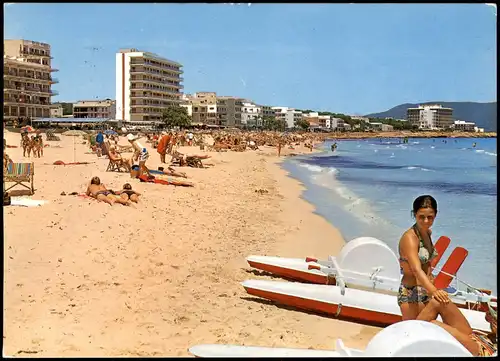 Postales Cala Millor Strand Playa Mittelmeer Insel 1974