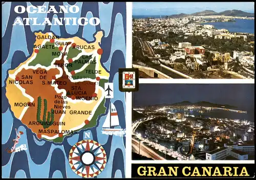 Postales Gran Canaria Gran Canaria Kanarische Inseln Mehrbildkarte 1987