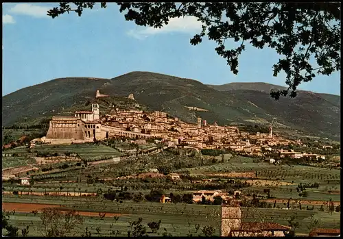 Cartoline Assisi Panorama-Ansicht 1970