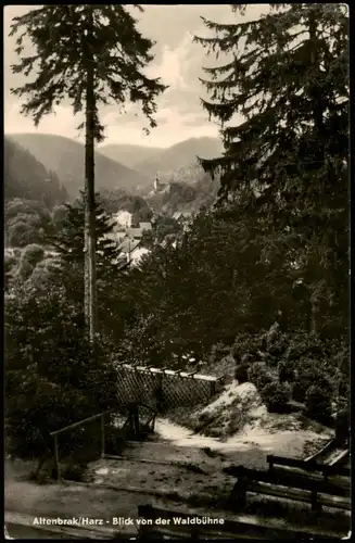 Ansichtskarte Altenbrak Blick von der Waldbühne 1959