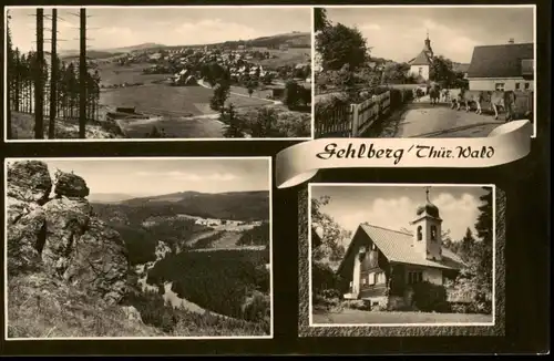 Ansichtskarte Gehlberg Stadt und Umlandansichten 1963