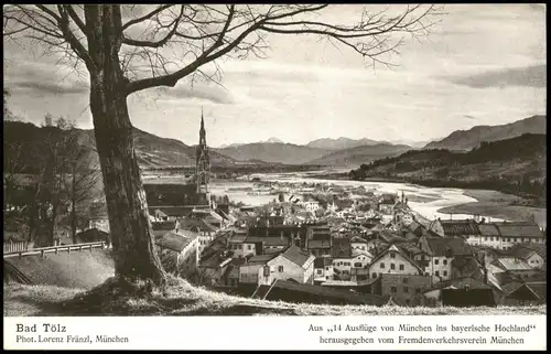 Ansichtskarte Bad Tölz Panorama-Ansicht 1920