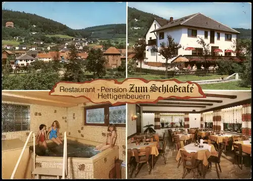 Hettigenbeuren-Buchen (Odenwald) Restaurant - Pension Zum Schloßcafe 1981