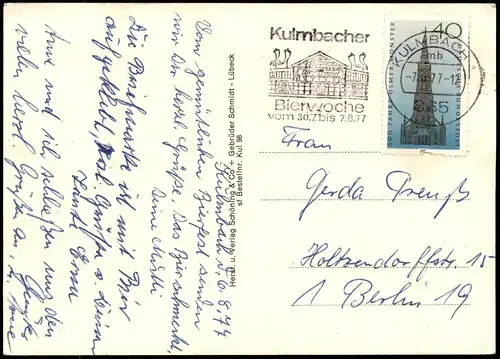 Ansichtskarte Kulmbach Bierstadt - Bierzelt 1977