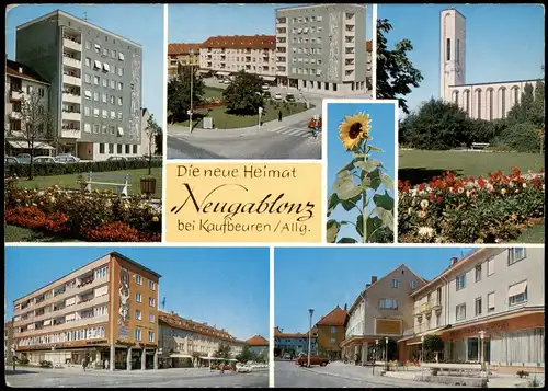 Ansichtskarte Neugablonz Mehrbild - Hochhäuser 1981