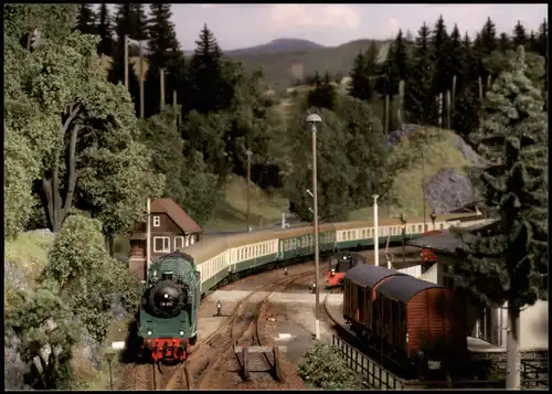 Eisenbahn (Modelleisenbahn) Mit Volldampf durch Klingenberg-Colmnitz 1990