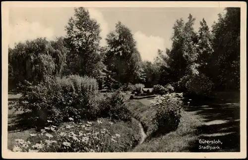 Ansichtskarte Gütersloh Stadtpark 1930