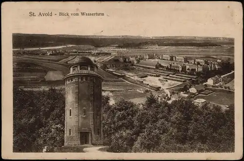 CPA Saint-Avold Blick vom Wasserturm - Fotomontage 1913