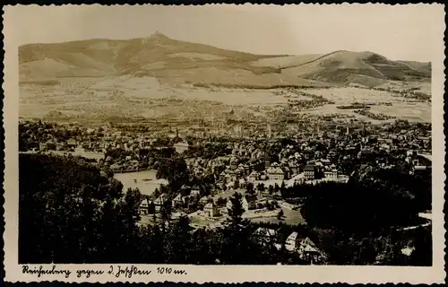 Postcard Reichenberg Liberec Blick über die Stadt auf den Jeschken 1928