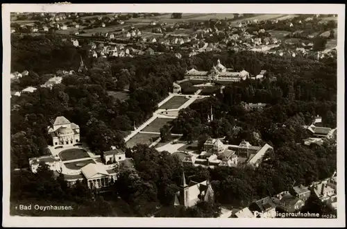 Bad Oeynhausen Luftbild Blick vom Flugzeug aus, Fliegeraufnahme 1940