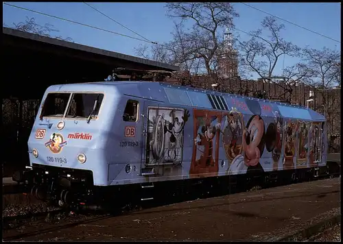 Eisenbahn Lok Zug Elektr. Universallokomotive mit Mickey Maus Motiv 1998