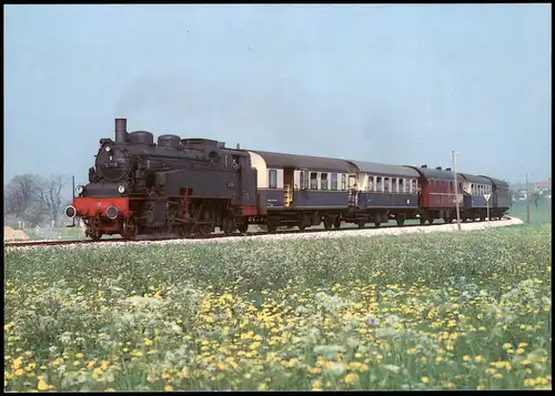 Eisenbahn & Bahn-Verkehr Dampflokomotive Personenzug Lokomotive 1990